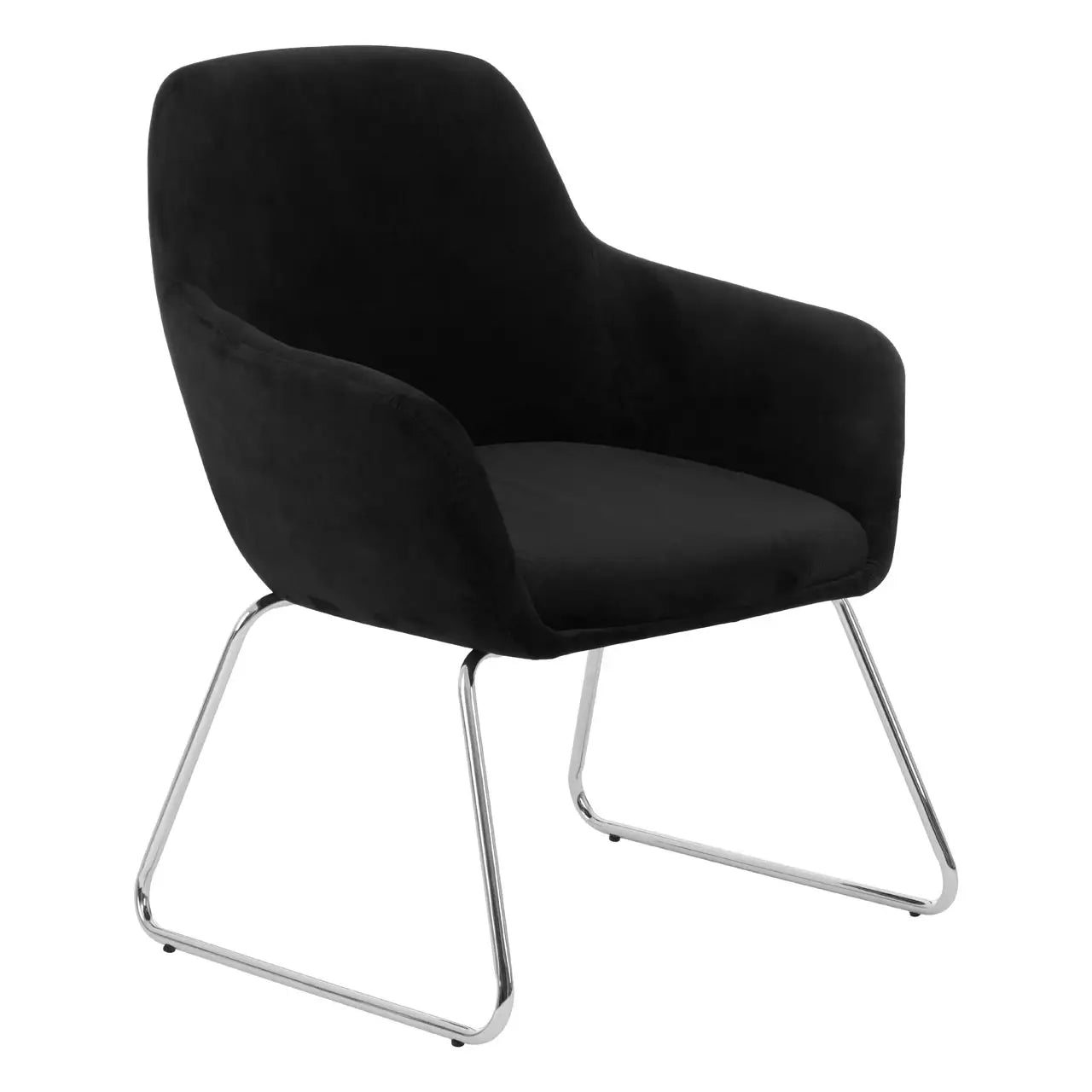 Stockholm Black Fabric Chair - Living In Kin