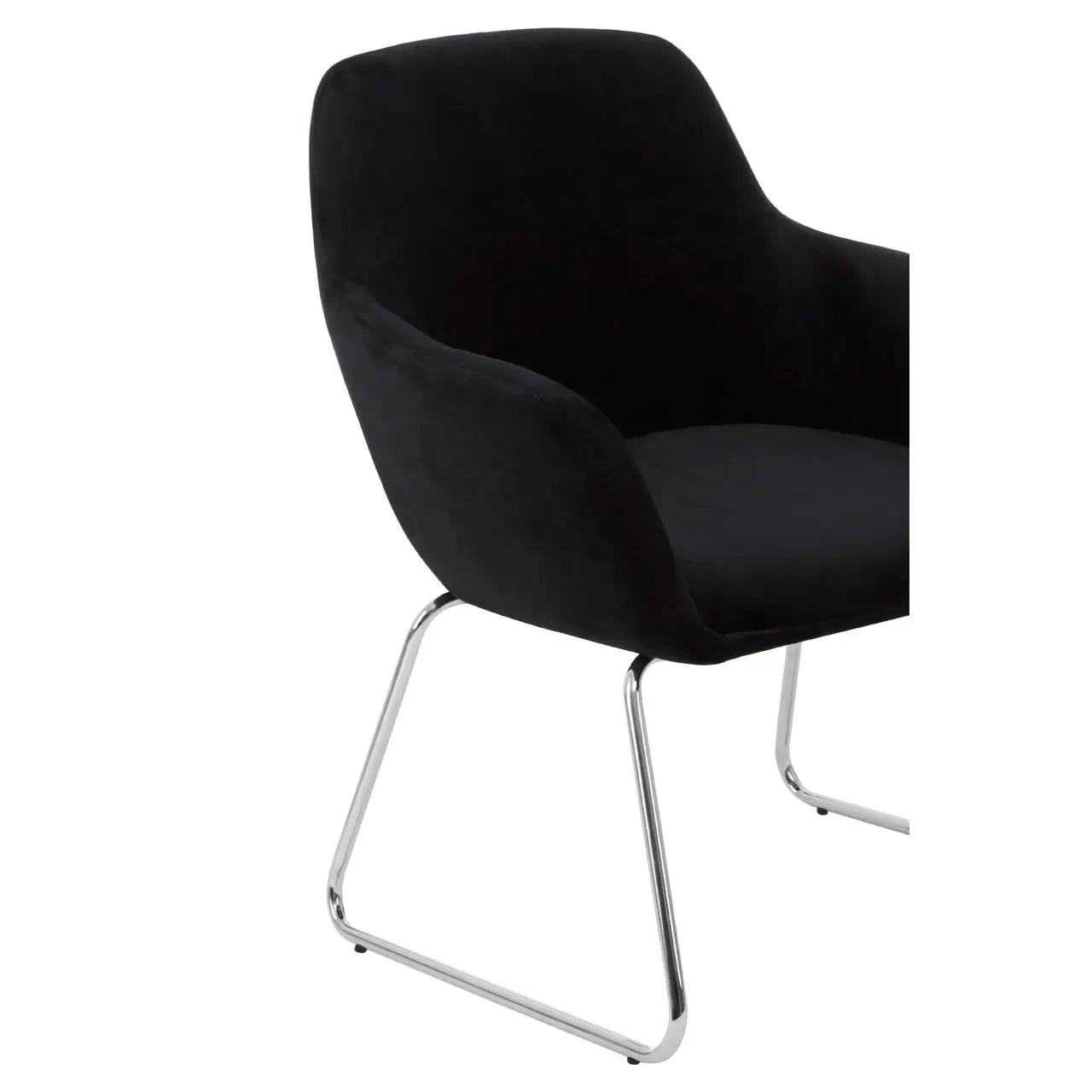 Stockholm Black Fabric Chair - Living In Kin