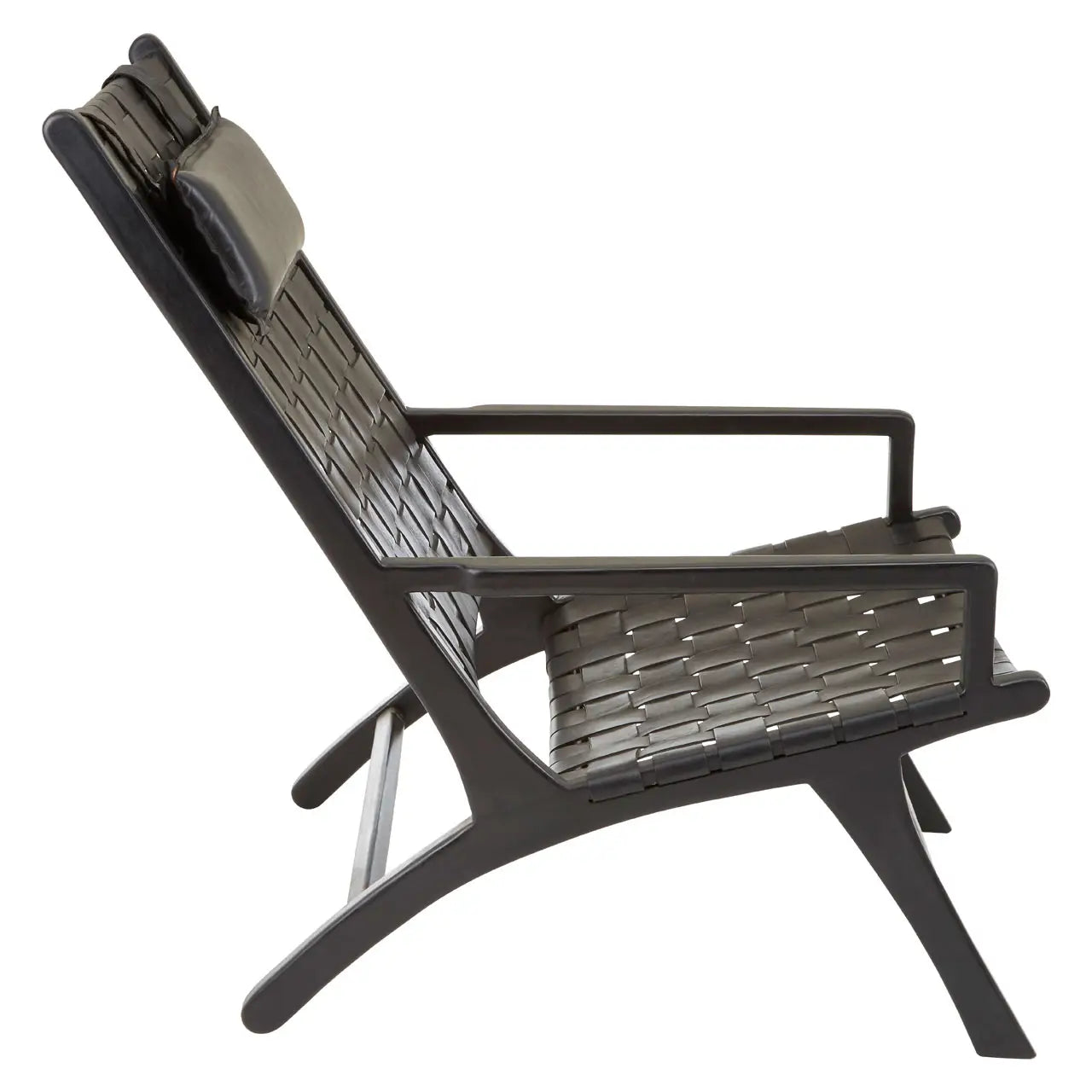 Kendari Teak Wood and Leather Chair - Living In Kin