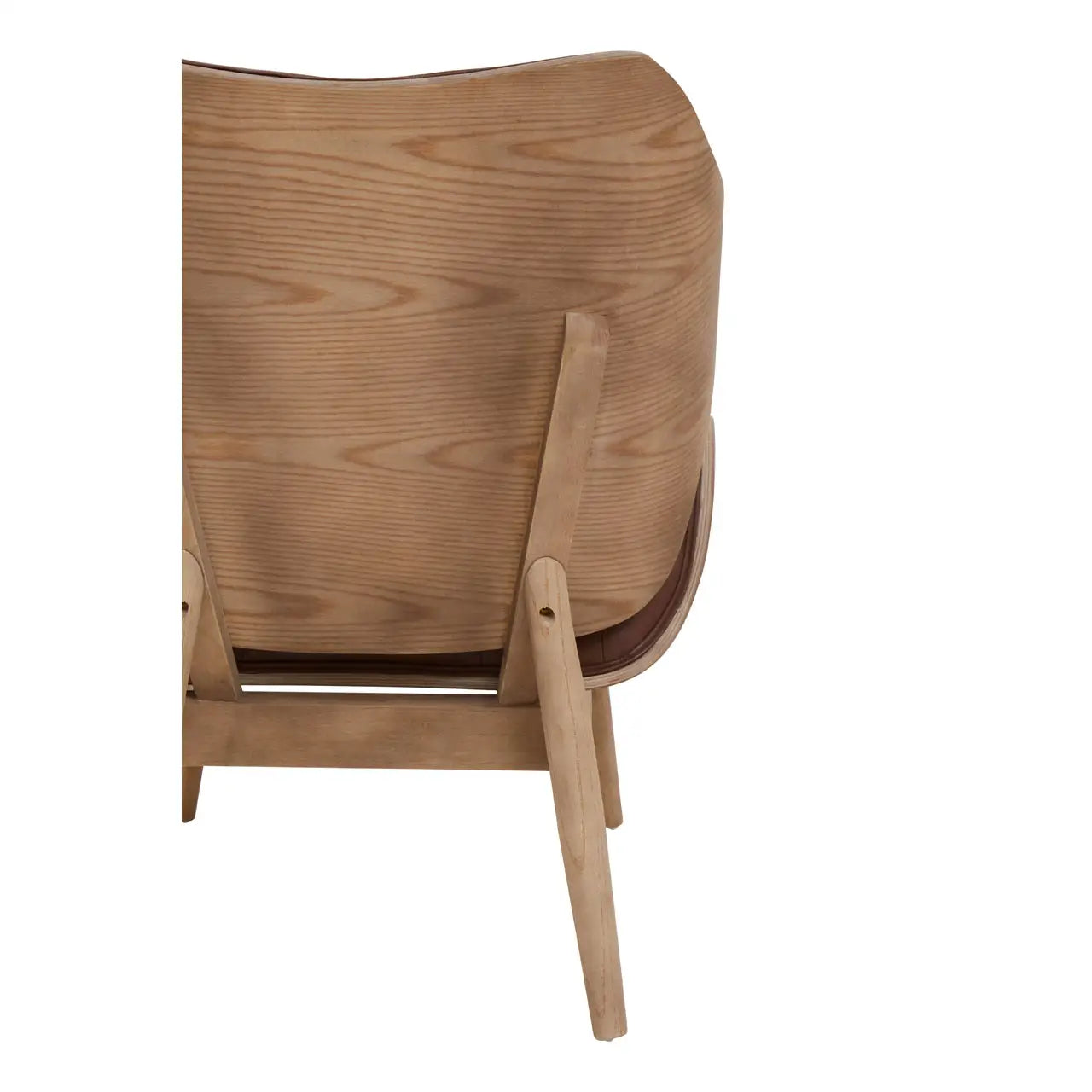 Vinsi Brown Leather Effect Chair with Button Detail - Living In Kin