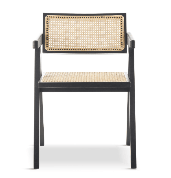Arden wood and rattan dining chair