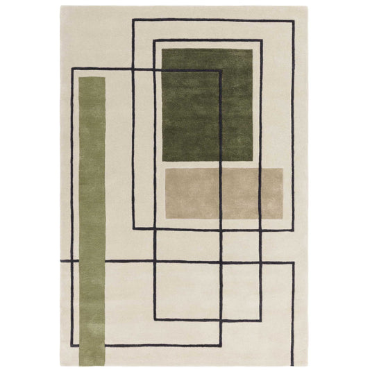 Avant Collection - Mondrian 100% Wool Rug - Living In Kin