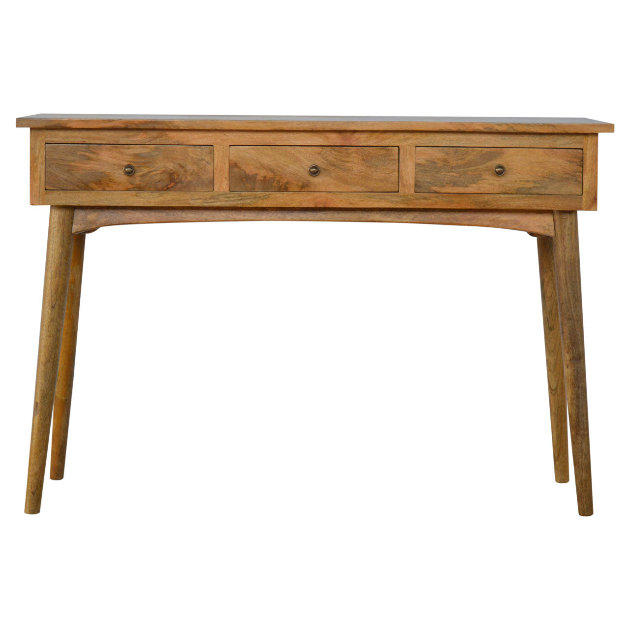 Elegant Solid wood Nordic style console table with three drawers