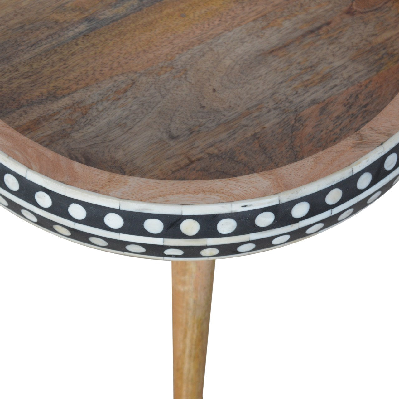 Small Patterned Nordic Style End Table - Living In Kin