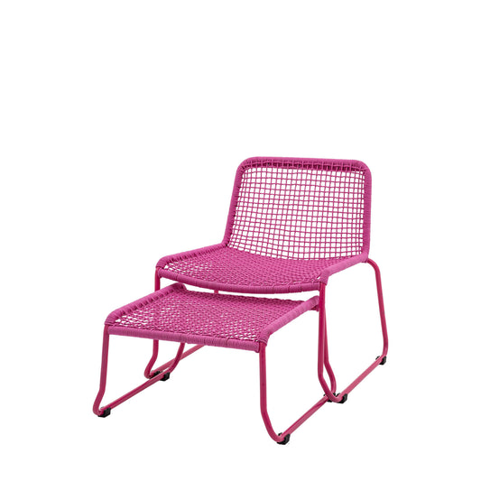Brazilia Garden Lounge Chair with Footstool - Living In Kin