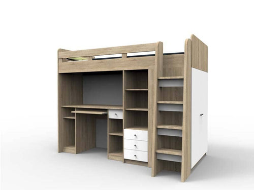 Cabin Bed Unit With Wardrobe - Living In Kin