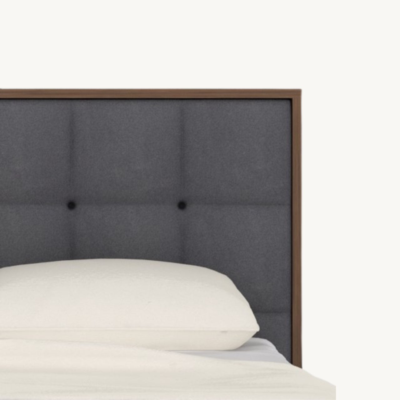 Calla Beds in Walnut and Natural Grey - Living In Kin