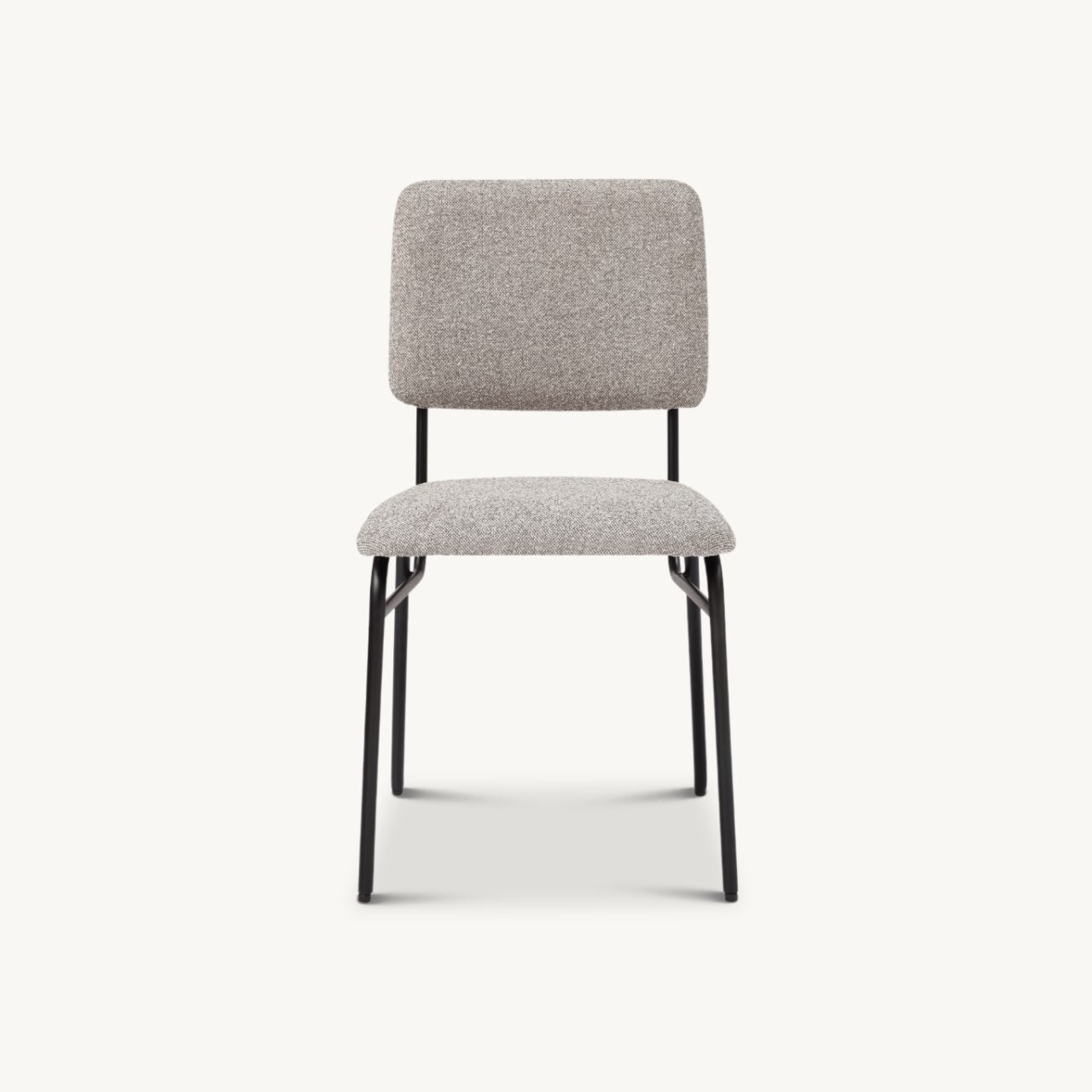 padded industrial style dining chair