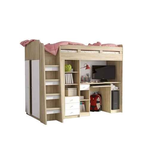 Cabin Bed Unit With Wardrobe - Living In Kin