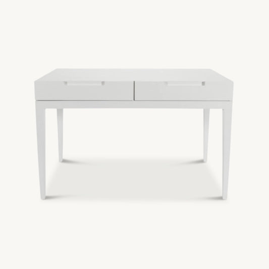 simple white dressing table or desk