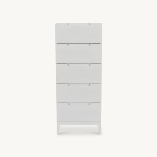 tall boy drawer unit simple white wooden design