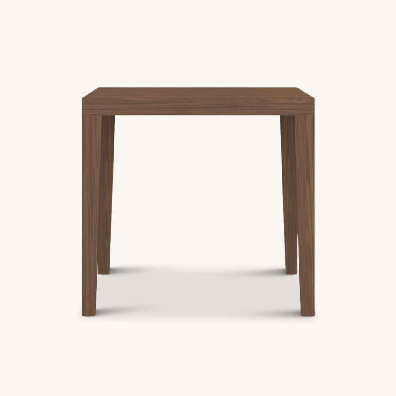 Simple square wooden dining table