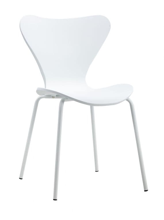 x2 Modern Stackable Dining Chair White - Living In Kin