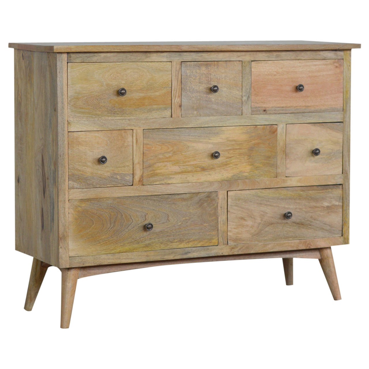 Nordic Solid Wood 8 Drawer Chest - Living In Kin